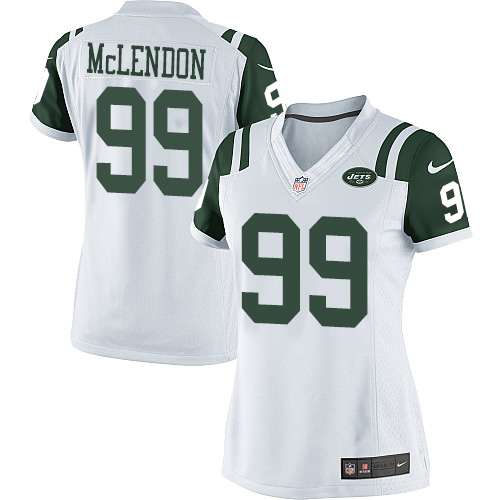 Women's Limited Steve McLendon Nike Jersey White Road - #99 NFL New York Jets